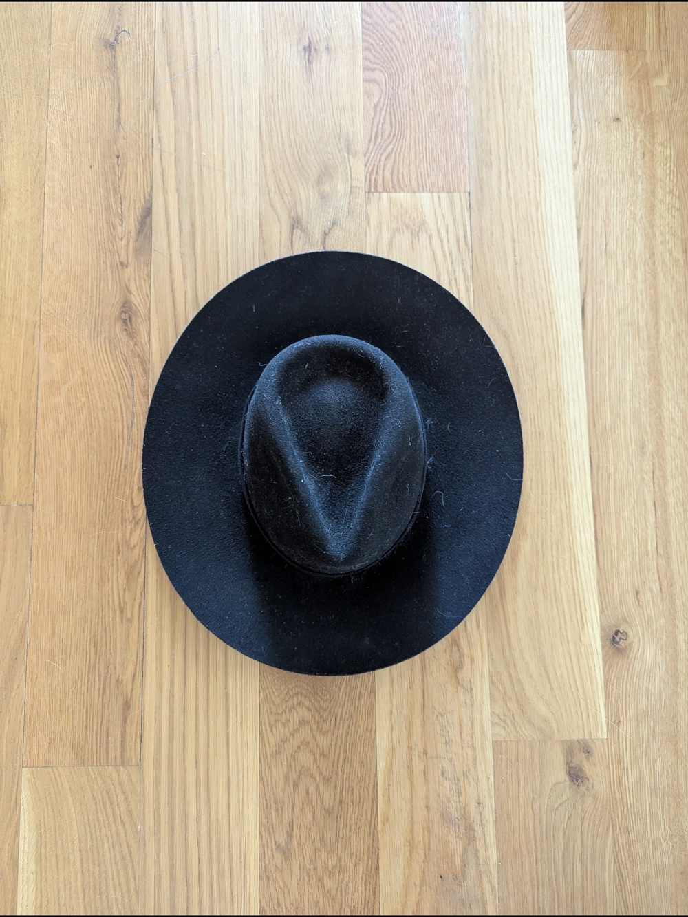 Janessa Leone Black Wool Felt Hat